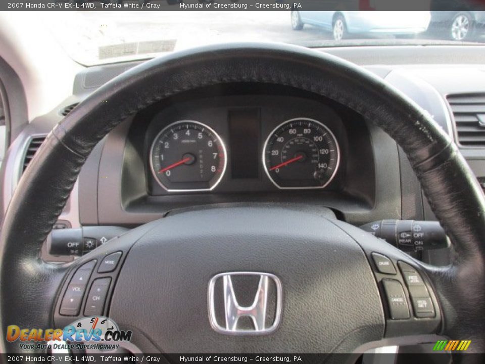 2007 Honda CR-V EX-L 4WD Taffeta White / Gray Photo #18