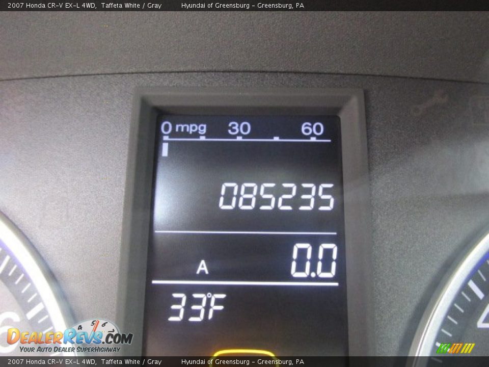 2007 Honda CR-V EX-L 4WD Taffeta White / Gray Photo #25