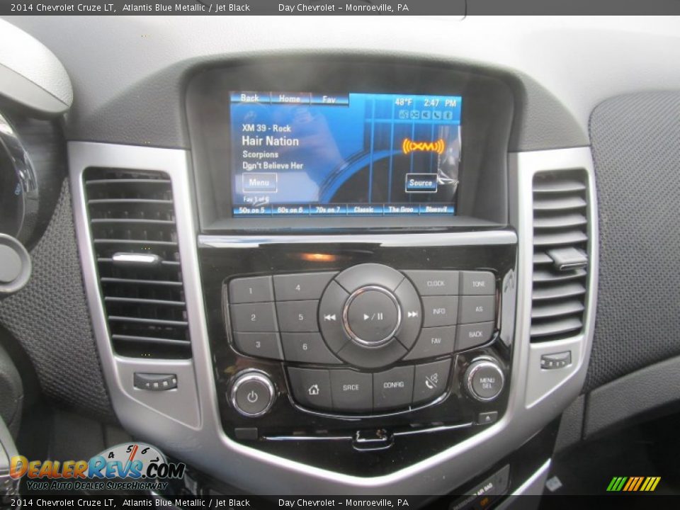 2014 Chevrolet Cruze LT Atlantis Blue Metallic / Jet Black Photo #14