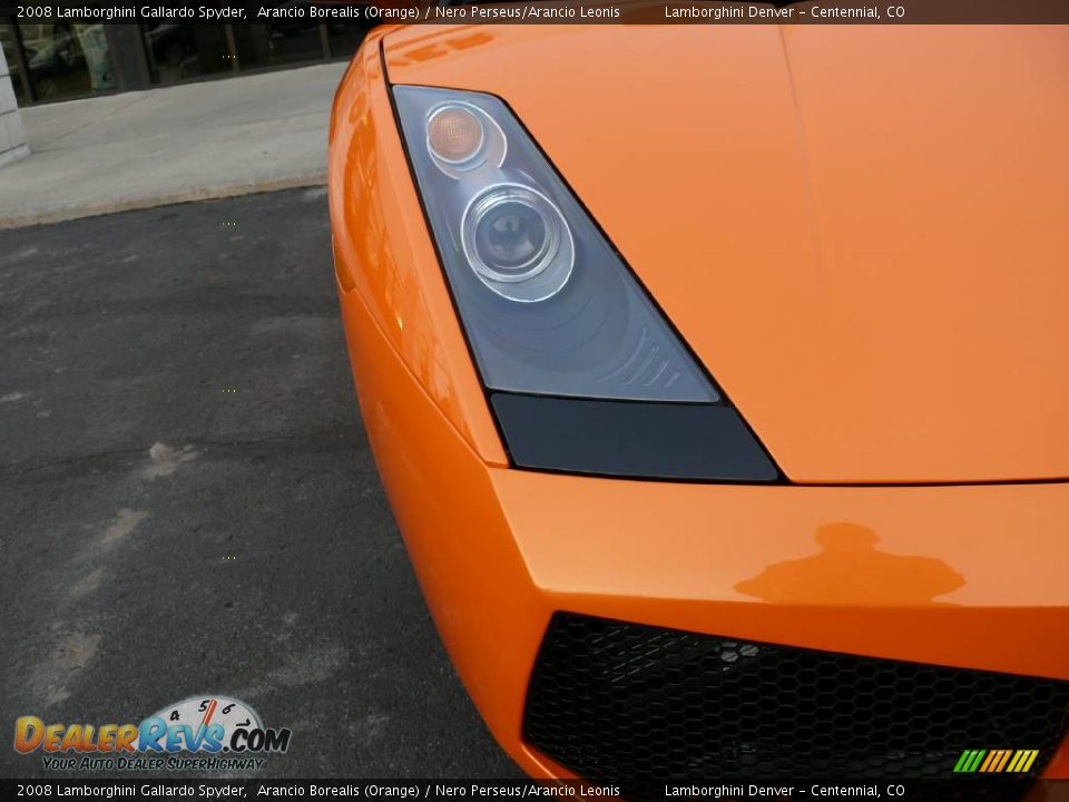 2008 Lamborghini Gallardo Spyder Arancio Borealis (Orange) / Nero Perseus/Arancio Leonis Photo #25