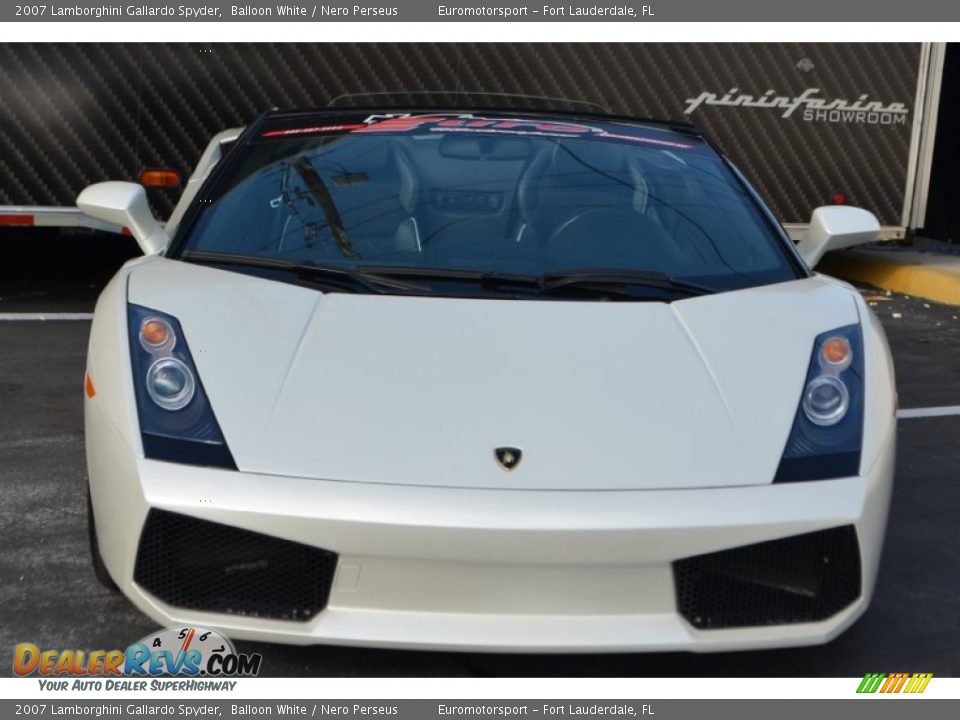 2007 Lamborghini Gallardo Spyder Balloon White / Nero Perseus Photo #10