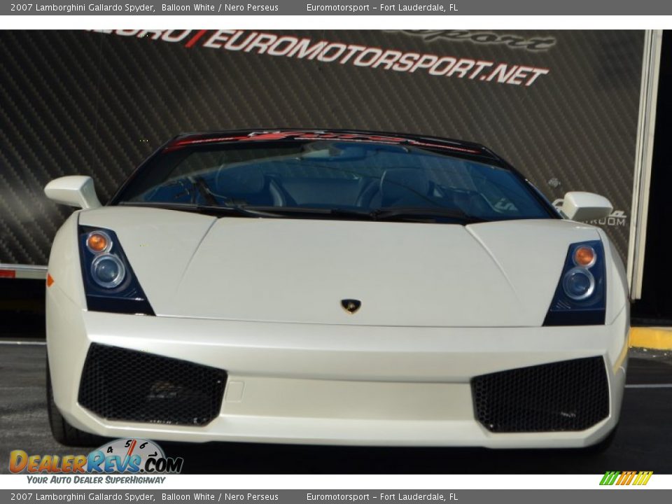 2007 Lamborghini Gallardo Spyder Balloon White / Nero Perseus Photo #11