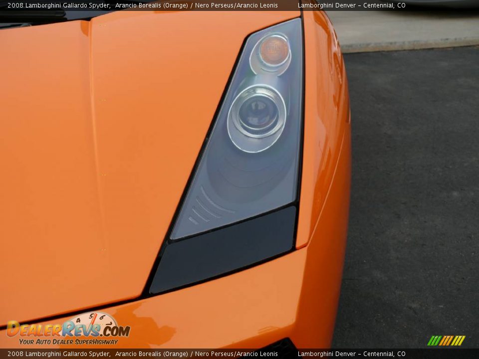 2008 Lamborghini Gallardo Spyder Arancio Borealis (Orange) / Nero Perseus/Arancio Leonis Photo #26