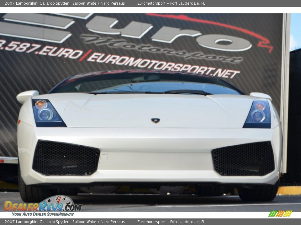 2007 Lamborghini Gallardo Spyder Balloon White / Nero Perseus Photo #12
