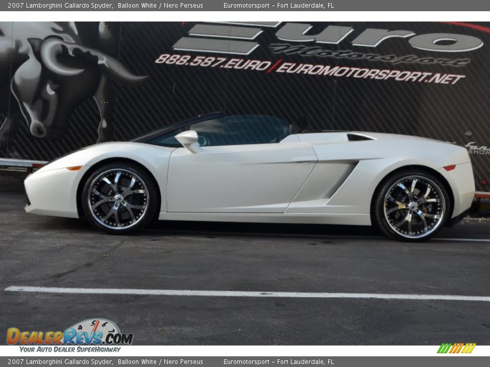 2007 Lamborghini Gallardo Spyder Balloon White / Nero Perseus Photo #26