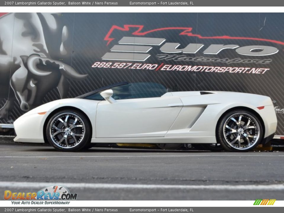 2007 Lamborghini Gallardo Spyder Balloon White / Nero Perseus Photo #27