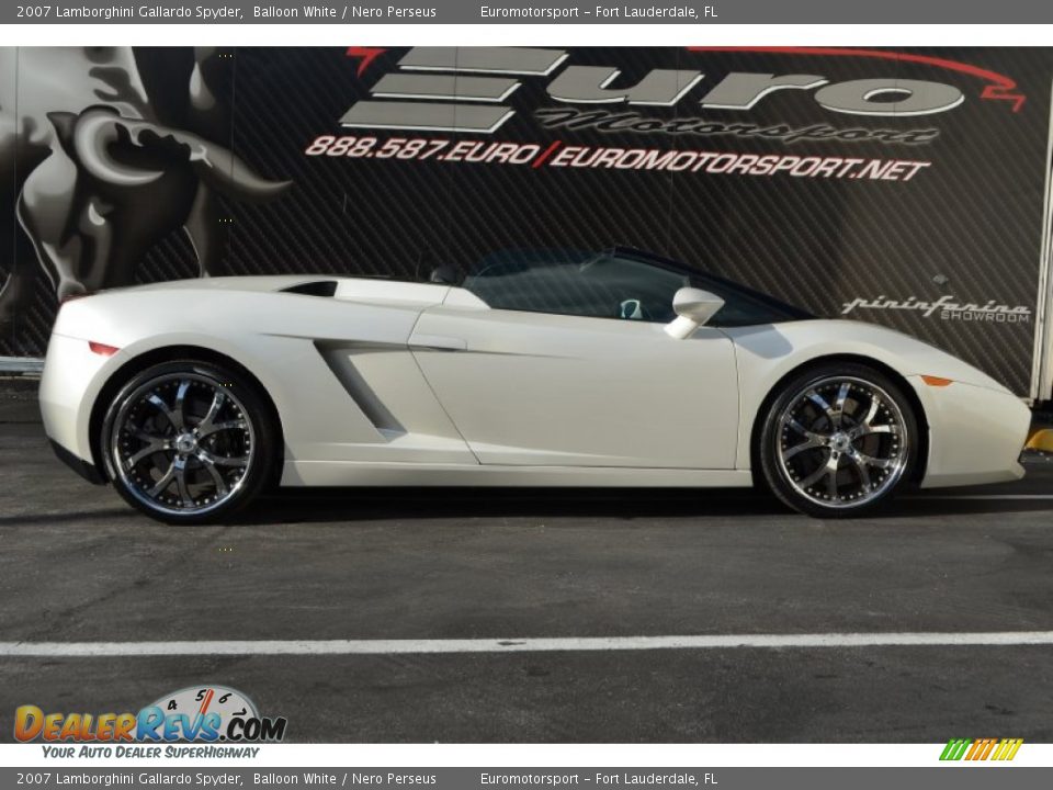 2007 Lamborghini Gallardo Spyder Balloon White / Nero Perseus Photo #29