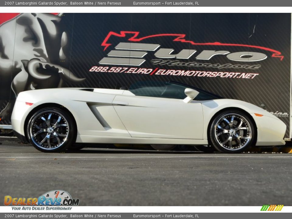 2007 Lamborghini Gallardo Spyder Balloon White / Nero Perseus Photo #30