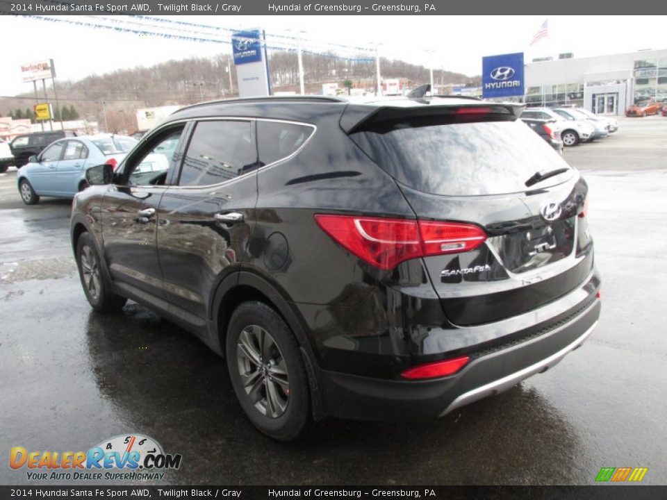 2014 Hyundai Santa Fe Sport AWD Twilight Black / Gray Photo #5