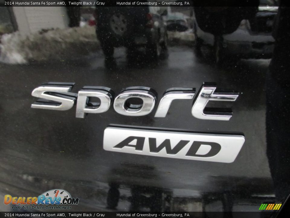 2014 Hyundai Santa Fe Sport AWD Twilight Black / Gray Photo #7