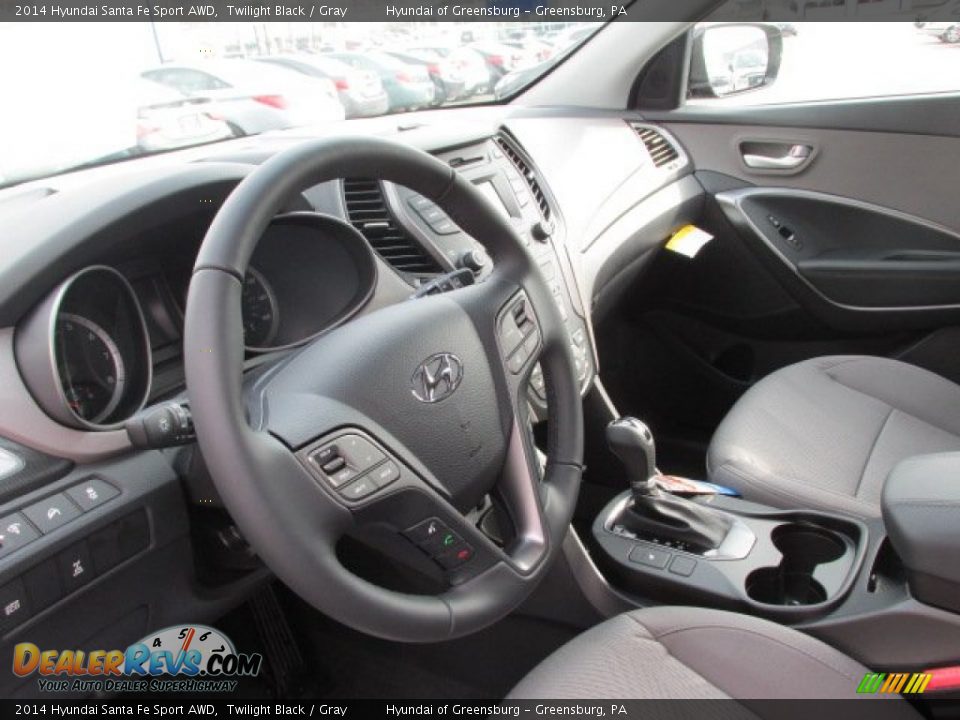 2014 Hyundai Santa Fe Sport AWD Twilight Black / Gray Photo #8