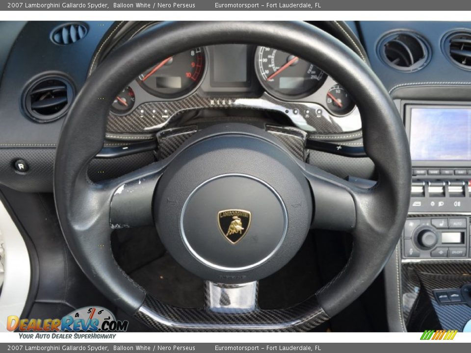 2007 Lamborghini Gallardo Spyder Steering Wheel Photo #53