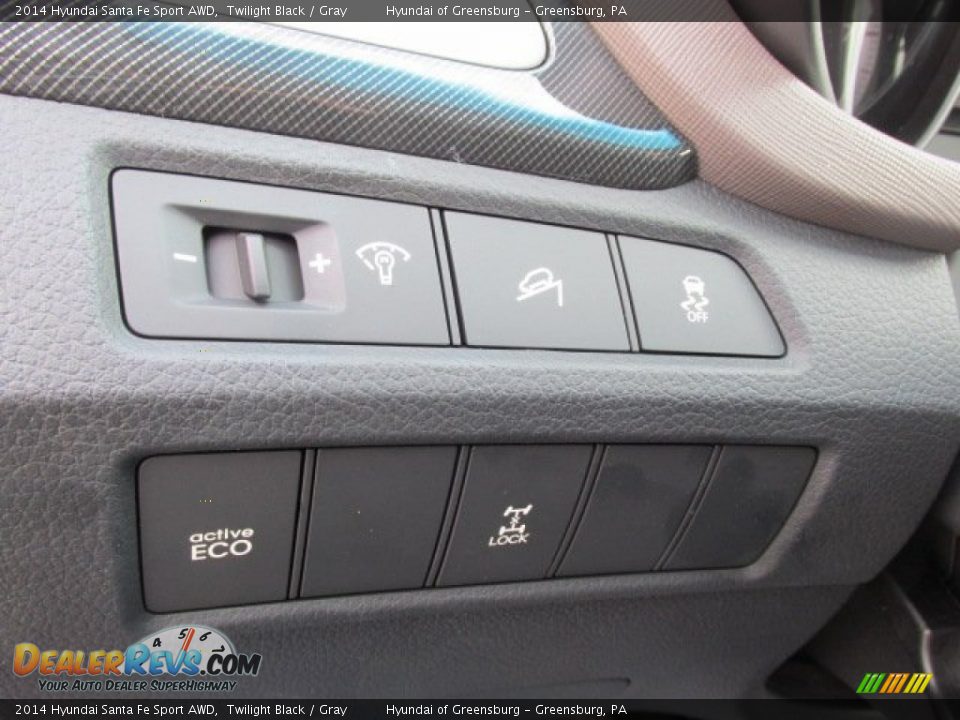 2014 Hyundai Santa Fe Sport AWD Twilight Black / Gray Photo #12