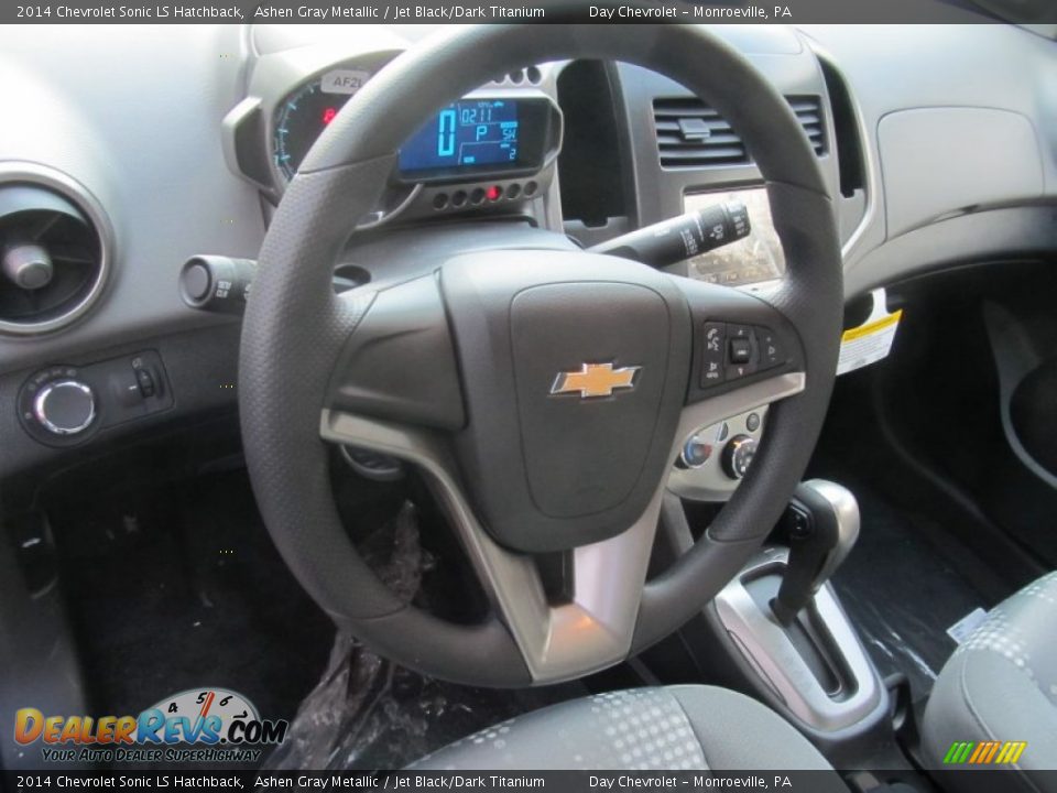 2014 Chevrolet Sonic LS Hatchback Ashen Gray Metallic / Jet Black/Dark Titanium Photo #14