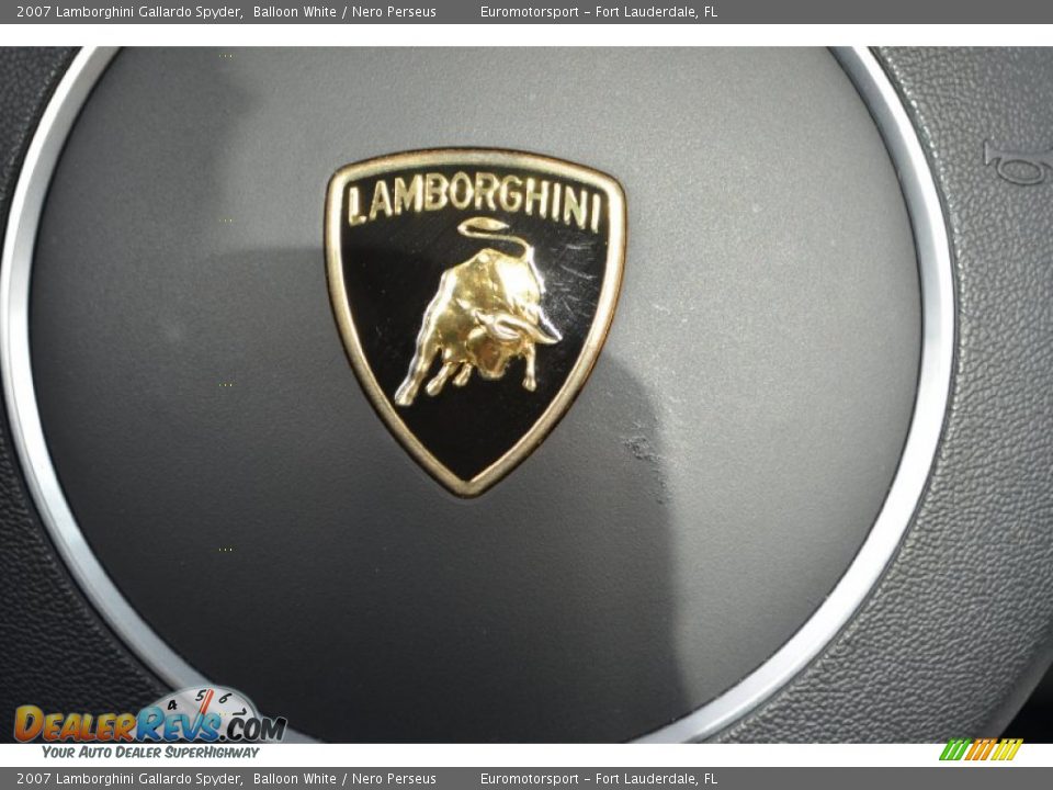 2007 Lamborghini Gallardo Spyder Balloon White / Nero Perseus Photo #58