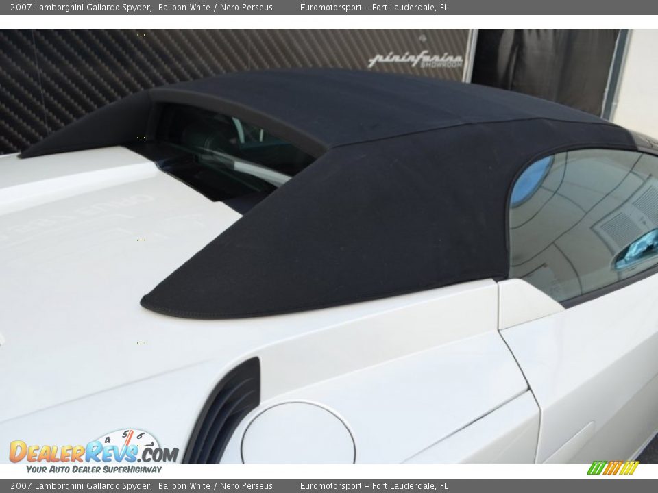 2007 Lamborghini Gallardo Spyder Balloon White / Nero Perseus Photo #68