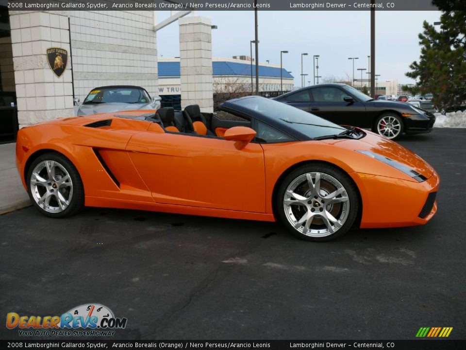 2008 Lamborghini Gallardo Spyder Arancio Borealis (Orange) / Nero Perseus/Arancio Leonis Photo #29