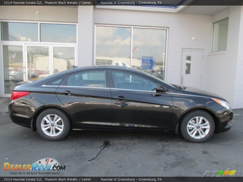 2014 Hyundai Sonata GLS Phantom Black Metallic / Camel Photo #2