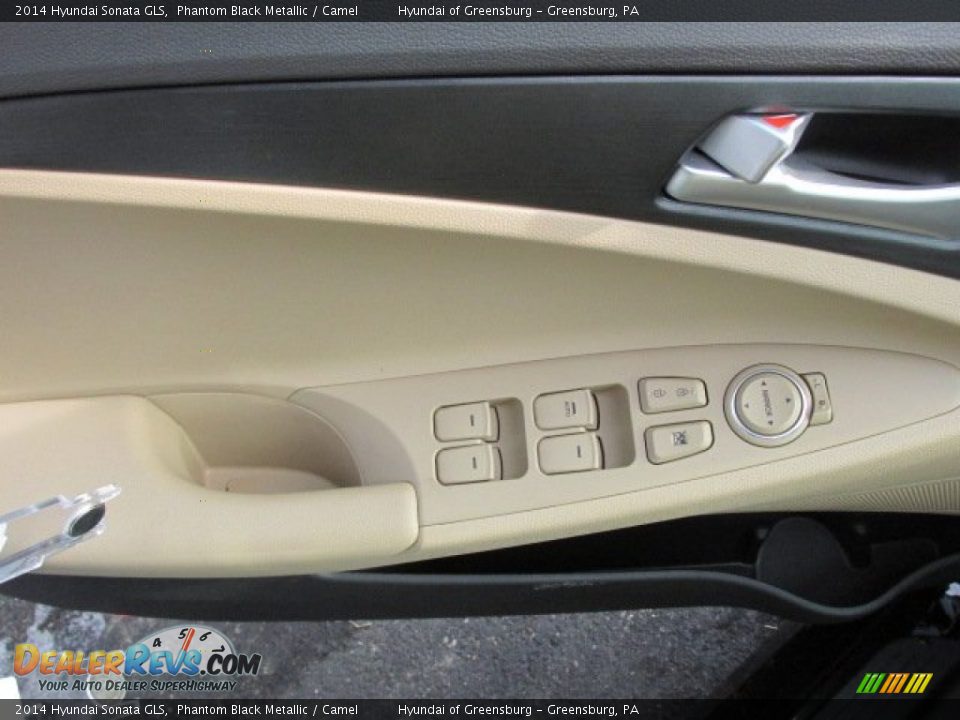 2014 Hyundai Sonata GLS Phantom Black Metallic / Camel Photo #7