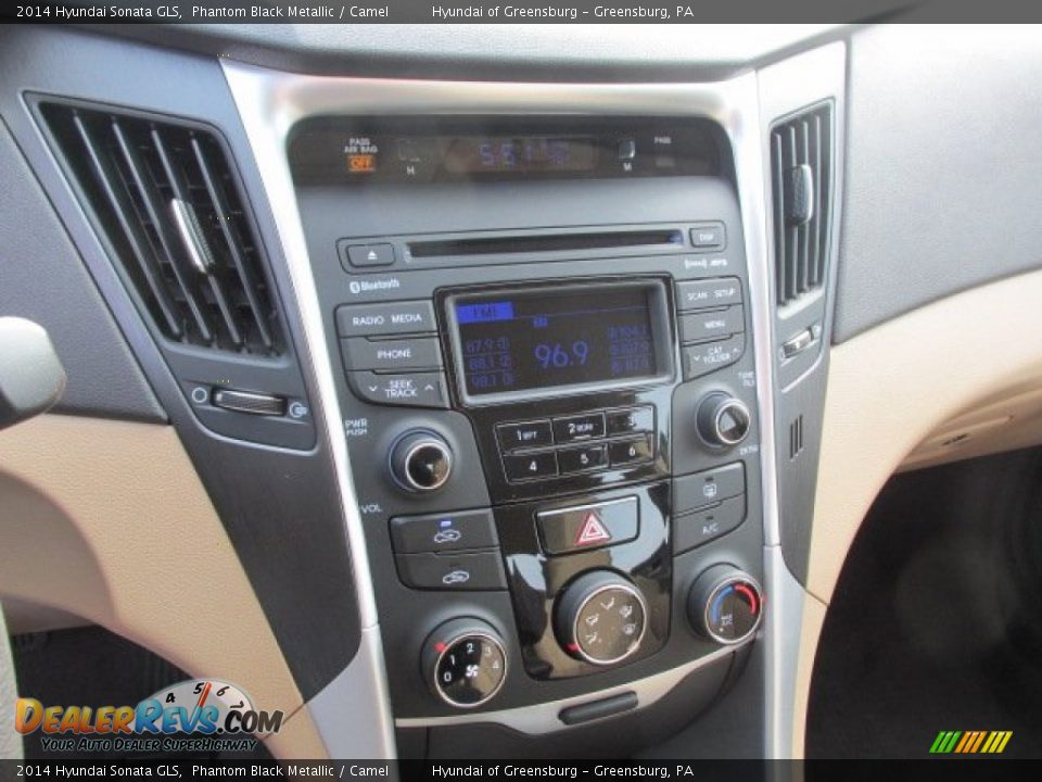 2014 Hyundai Sonata GLS Phantom Black Metallic / Camel Photo #10