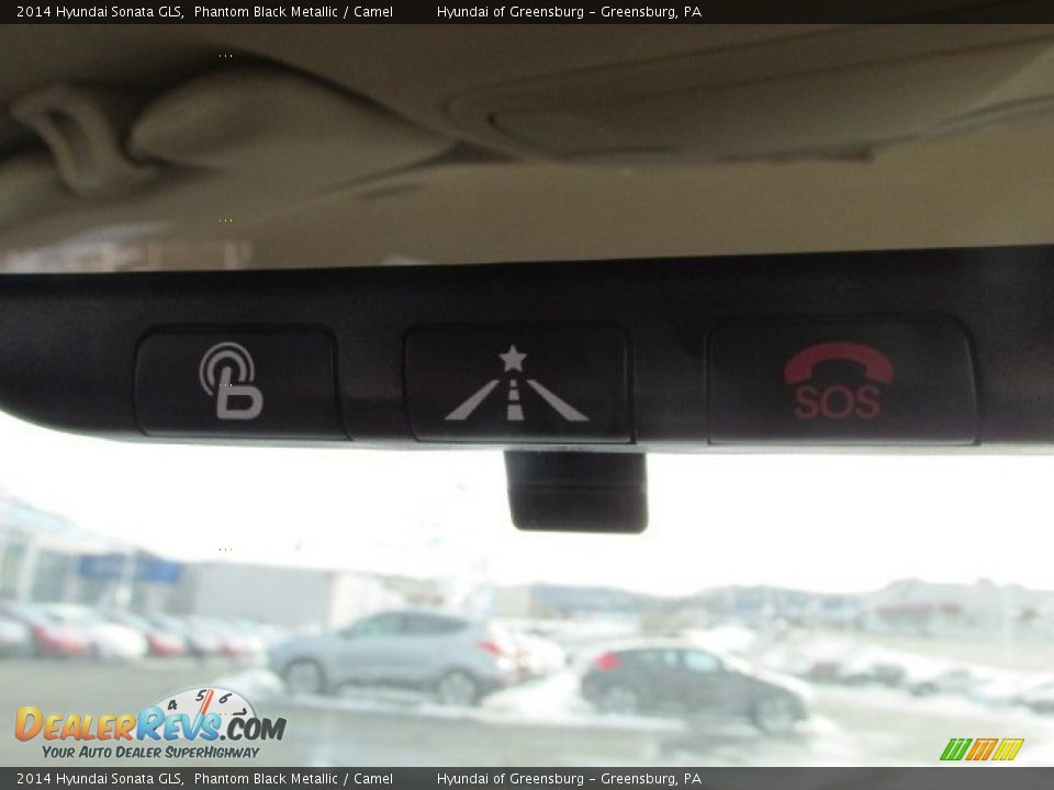 2014 Hyundai Sonata GLS Phantom Black Metallic / Camel Photo #12