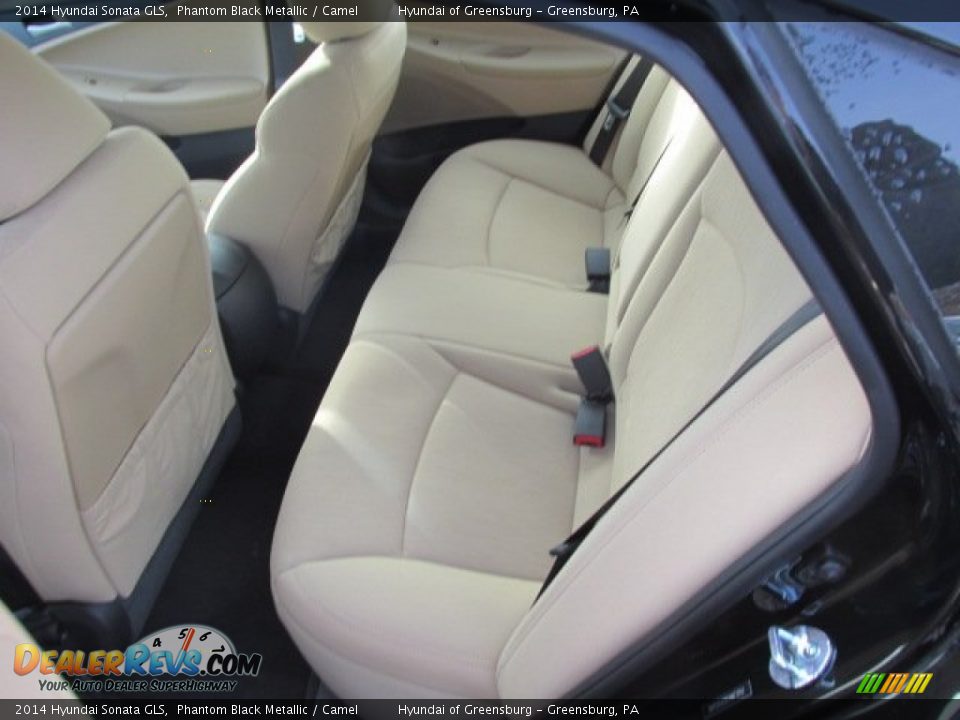 2014 Hyundai Sonata GLS Phantom Black Metallic / Camel Photo #14