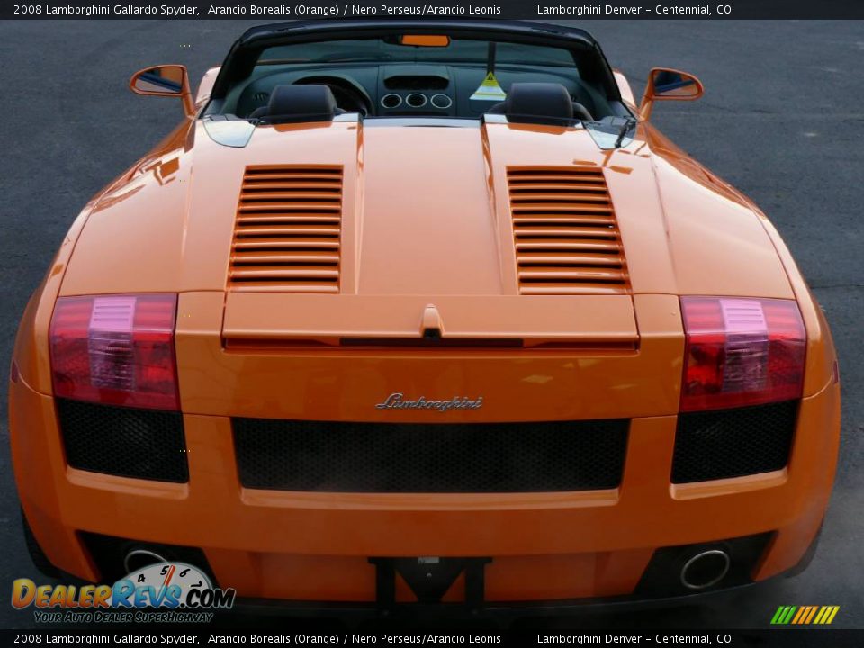 2008 Lamborghini Gallardo Spyder Arancio Borealis (Orange) / Nero Perseus/Arancio Leonis Photo #31
