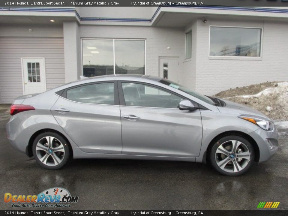 Titanium Gray Metallic 2014 Hyundai Elantra Sport Sedan Photo #2