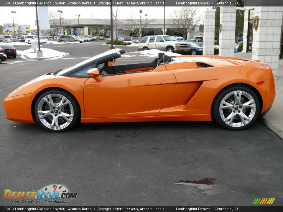 2008 Lamborghini Gallardo Spyder Arancio Borealis (Orange) / Nero Perseus/Arancio Leonis Photo #33