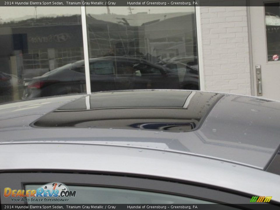 2014 Hyundai Elantra Sport Sedan Titanium Gray Metallic / Gray Photo #4