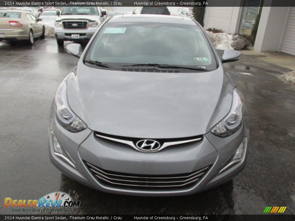 2014 Hyundai Elantra Sport Sedan Titanium Gray Metallic / Gray Photo #5