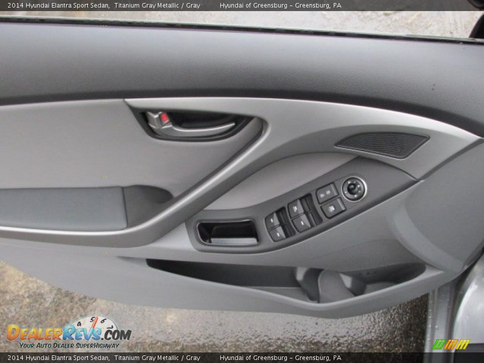 2014 Hyundai Elantra Sport Sedan Titanium Gray Metallic / Gray Photo #9