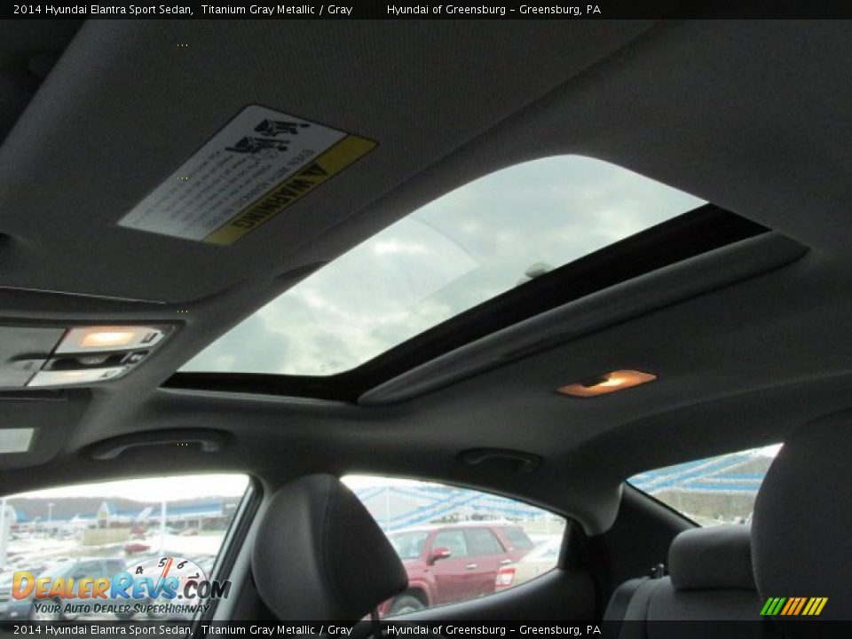 2014 Hyundai Elantra Sport Sedan Titanium Gray Metallic / Gray Photo #10