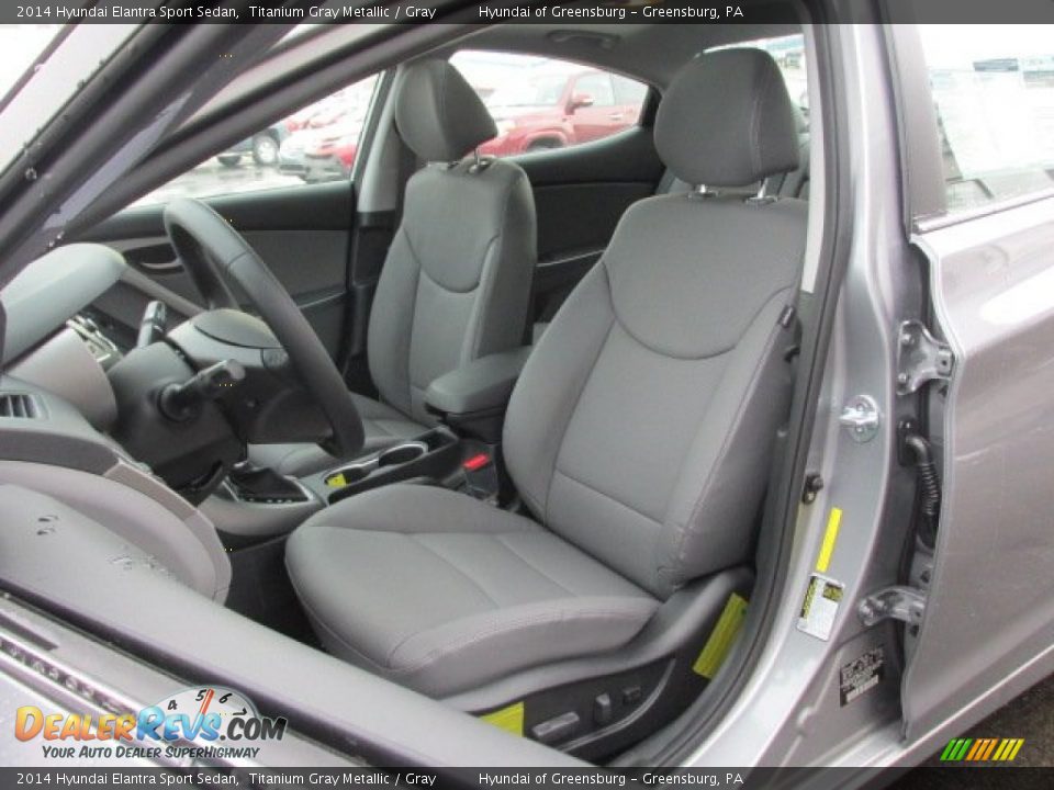 Front Seat of 2014 Hyundai Elantra Sport Sedan Photo #12