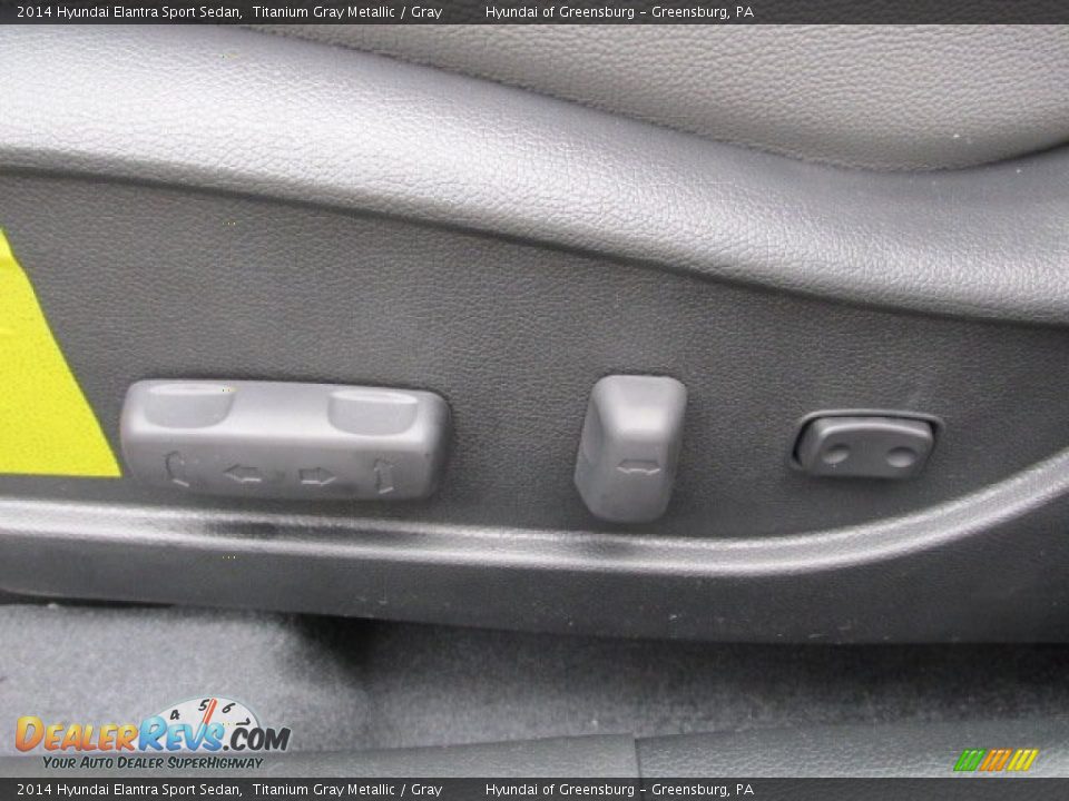 2014 Hyundai Elantra Sport Sedan Titanium Gray Metallic / Gray Photo #13