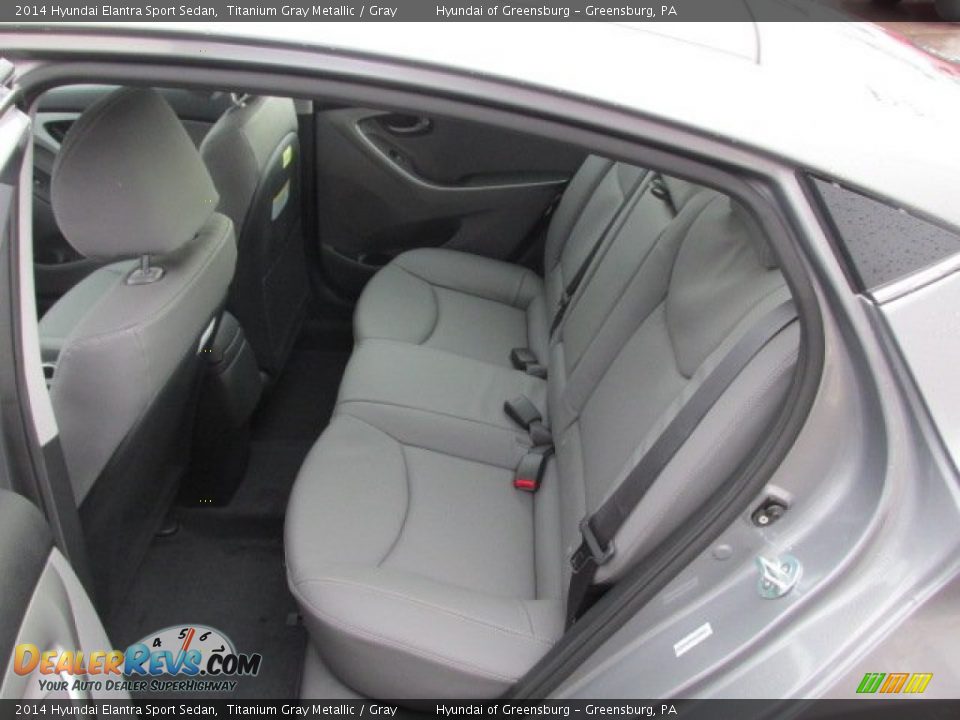 2014 Hyundai Elantra Sport Sedan Titanium Gray Metallic / Gray Photo #18