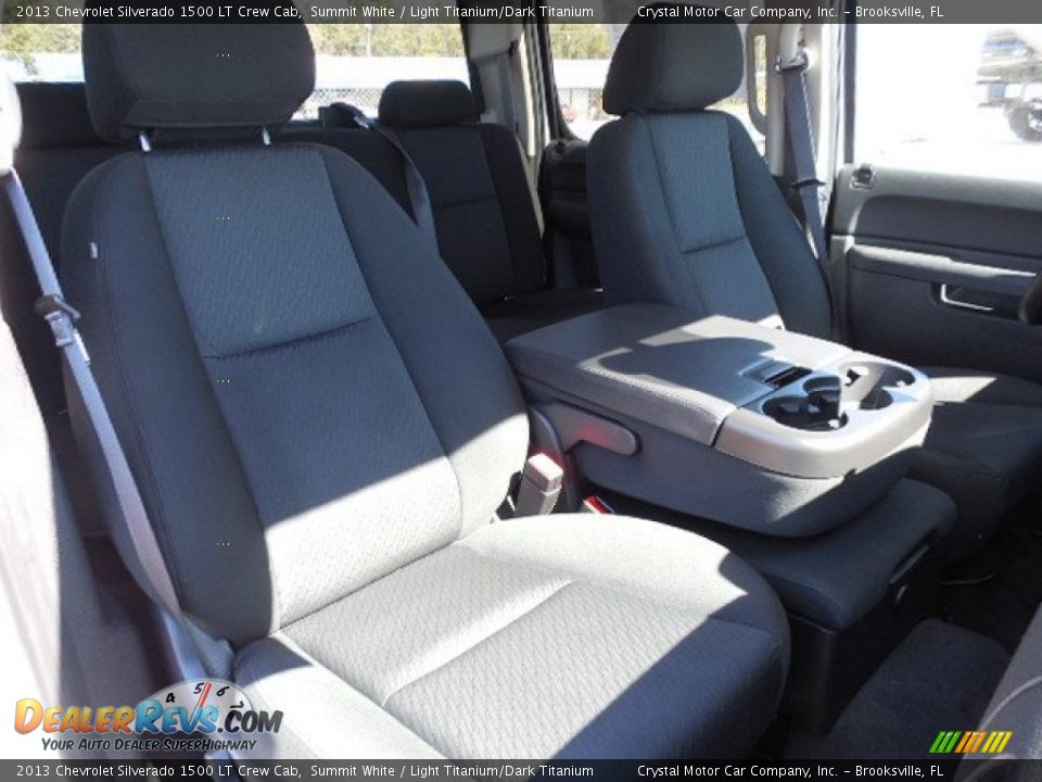 2013 Chevrolet Silverado 1500 LT Crew Cab Summit White / Light Titanium/Dark Titanium Photo #12