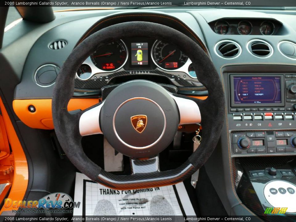 2008 Lamborghini Gallardo Spyder Steering Wheel Photo #37