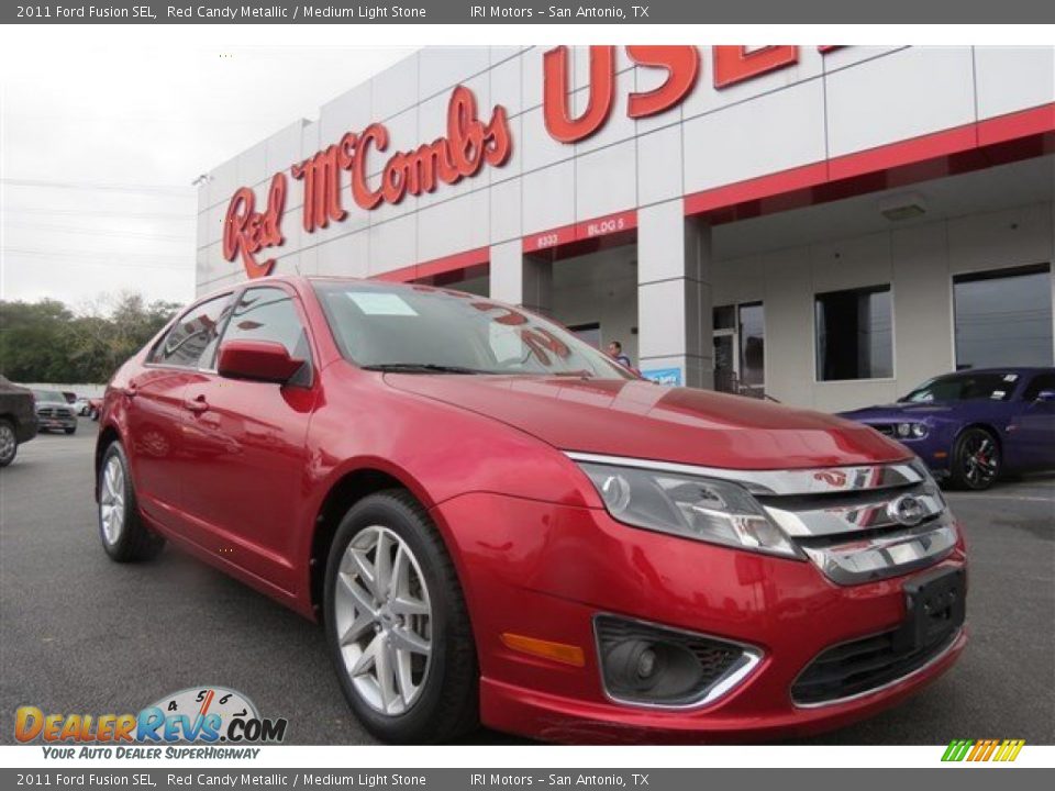 2011 Ford Fusion SEL Red Candy Metallic / Medium Light Stone Photo #1