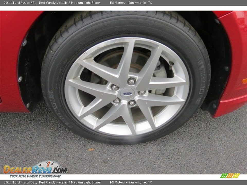 2011 Ford Fusion SEL Red Candy Metallic / Medium Light Stone Photo #9