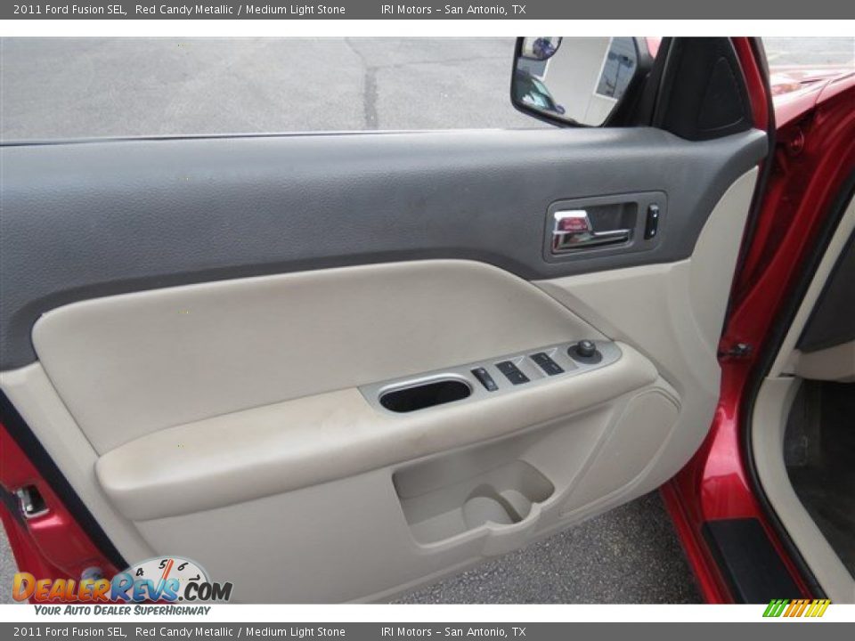 2011 Ford Fusion SEL Red Candy Metallic / Medium Light Stone Photo #10
