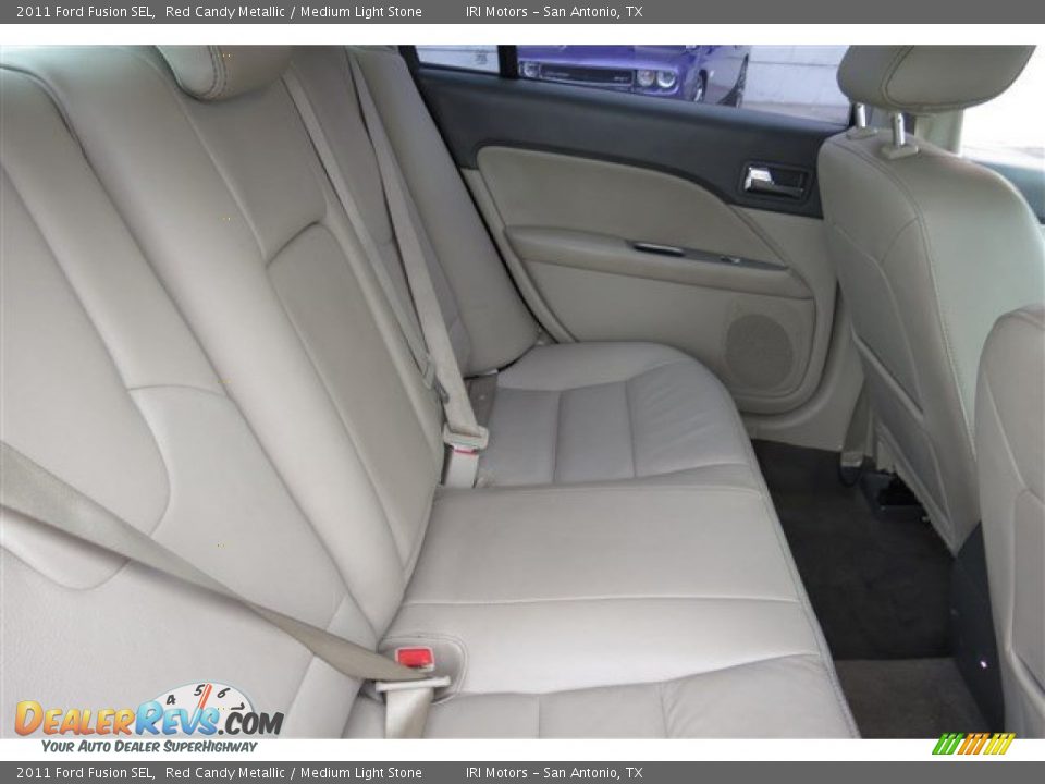 2011 Ford Fusion SEL Red Candy Metallic / Medium Light Stone Photo #14