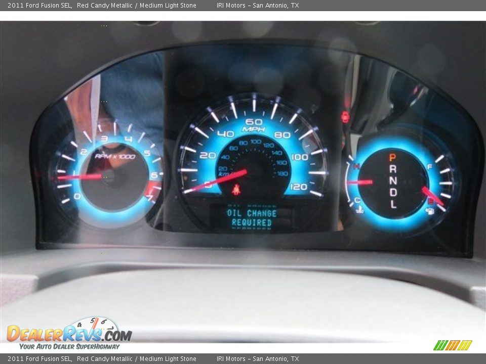 2011 Ford Fusion SEL Red Candy Metallic / Medium Light Stone Photo #16
