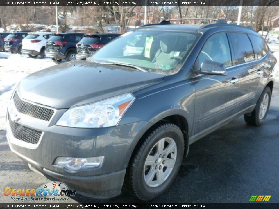 2011 Chevrolet Traverse LT AWD Cyber Gray Metallic / Dark Gray/Light Gray Photo #3