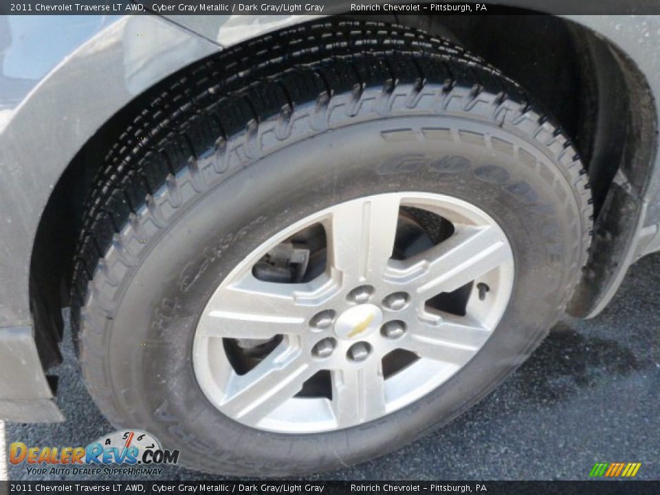 2011 Chevrolet Traverse LT AWD Cyber Gray Metallic / Dark Gray/Light Gray Photo #8