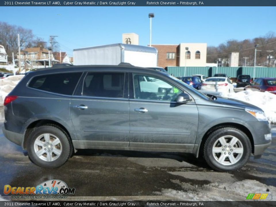 2011 Chevrolet Traverse LT AWD Cyber Gray Metallic / Dark Gray/Light Gray Photo #10