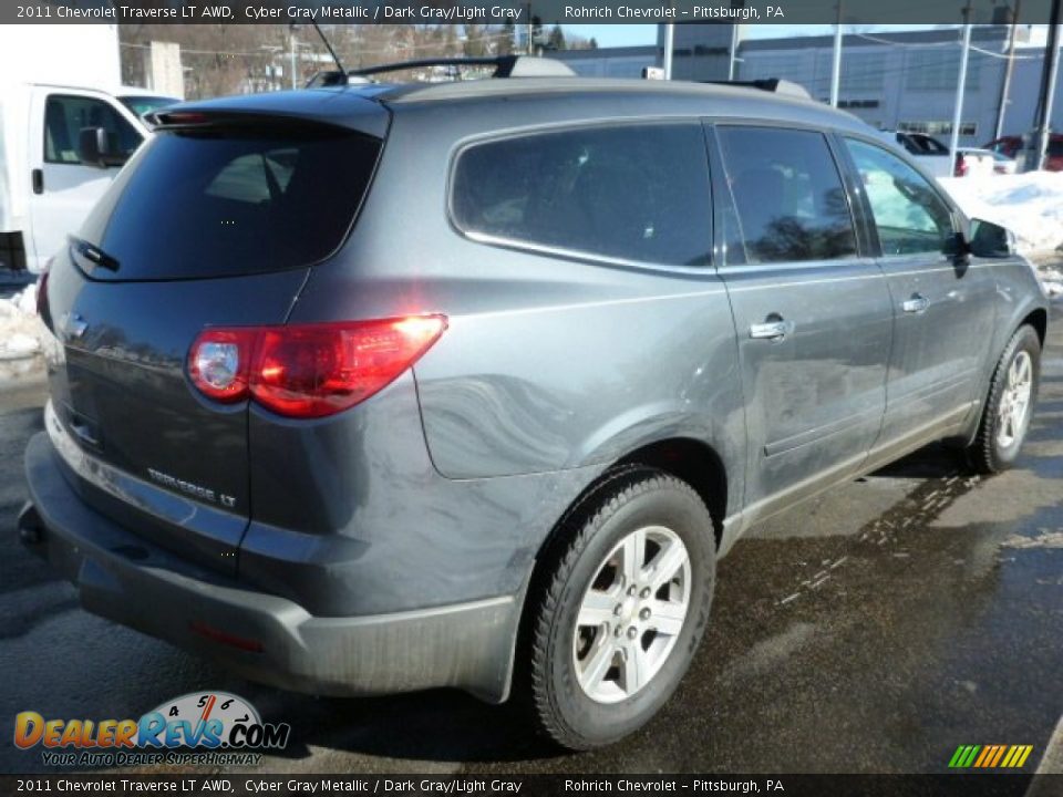 2011 Chevrolet Traverse LT AWD Cyber Gray Metallic / Dark Gray/Light Gray Photo #15