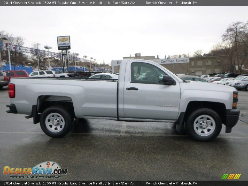 2014 Chevrolet Silverado 1500 WT Regular Cab Silver Ice Metallic / Jet Black/Dark Ash Photo #2