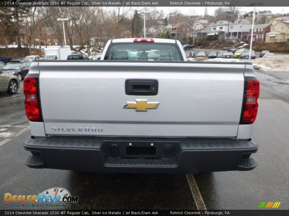 2014 Chevrolet Silverado 1500 WT Regular Cab Silver Ice Metallic / Jet Black/Dark Ash Photo #4