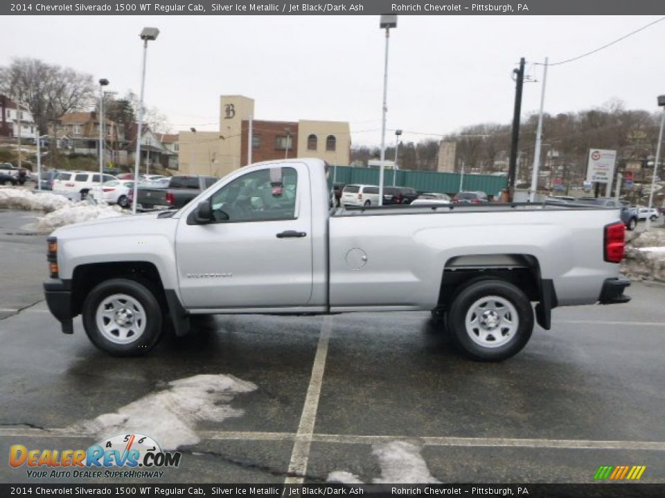 2014 Chevrolet Silverado 1500 WT Regular Cab Silver Ice Metallic / Jet Black/Dark Ash Photo #6